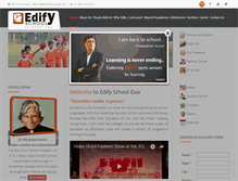Tablet Screenshot of edifyschoolgoa.com